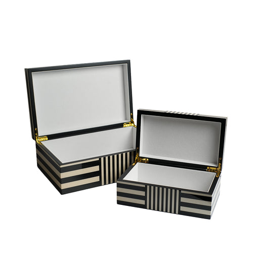 Monochrome Stripe Decorative Box Set