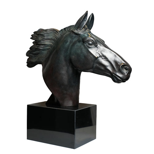 Equestrian Noir Horse Sculpture