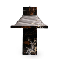 Noir Vein Marble Lamp - Medium