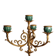 Emerald Bird Heritage Candle Stand