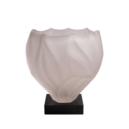 Frosted Petal Sculptural Vase