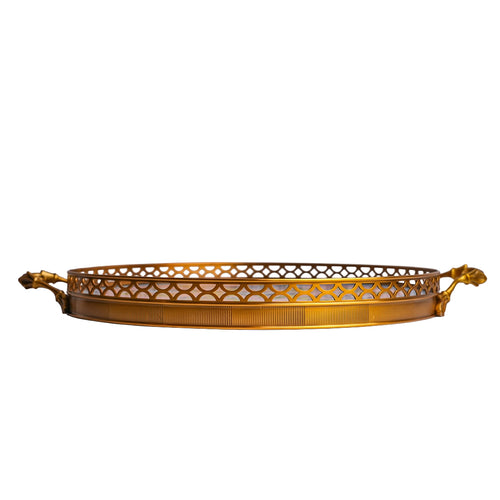 Blush Garden Gilded Serving Tray