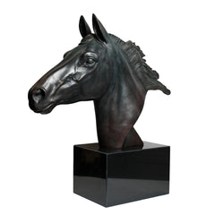 Equestrian Noir Horse Sculpture