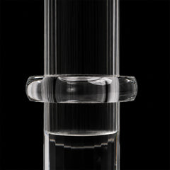 Clarity Crystal Candle Holder - Large