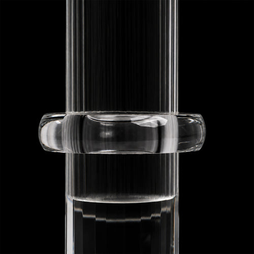 Clarity Crystal Candle Holder - Large