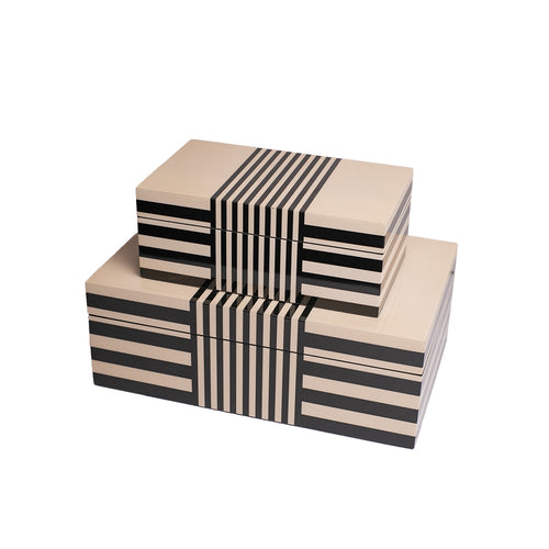 Monochrome Stripe Decorative Box Set