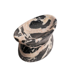 Noir Blush Sculptural Marble Bowl