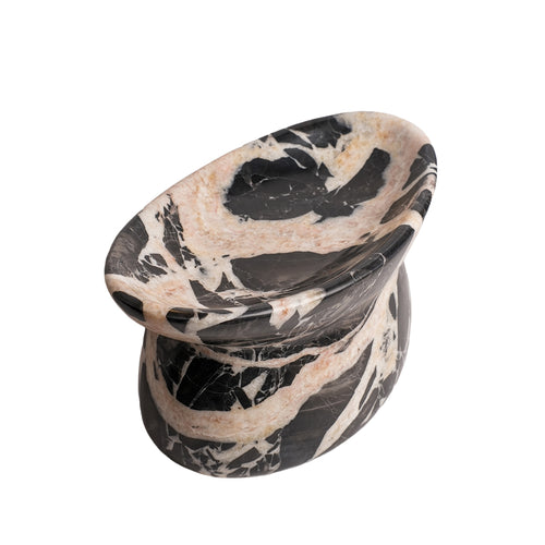Noir Blush Sculptural Marble Bowl