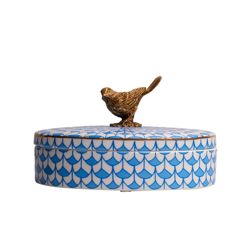Azure Songbird Decorative Box