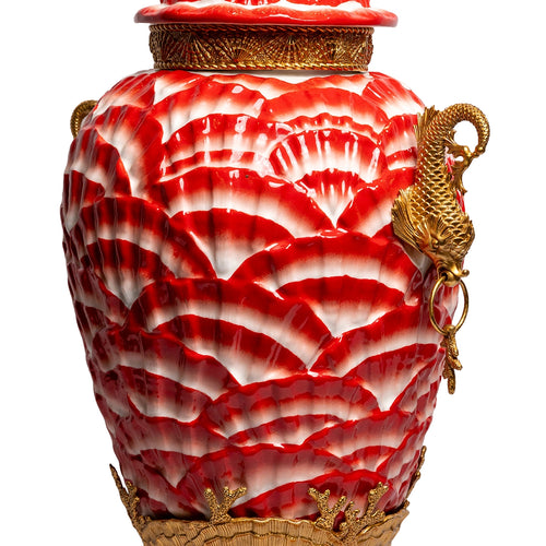 Coral Reef Porcelain Jar