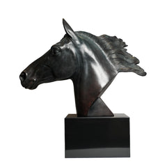 Equestrian Noir Horse Sculpture