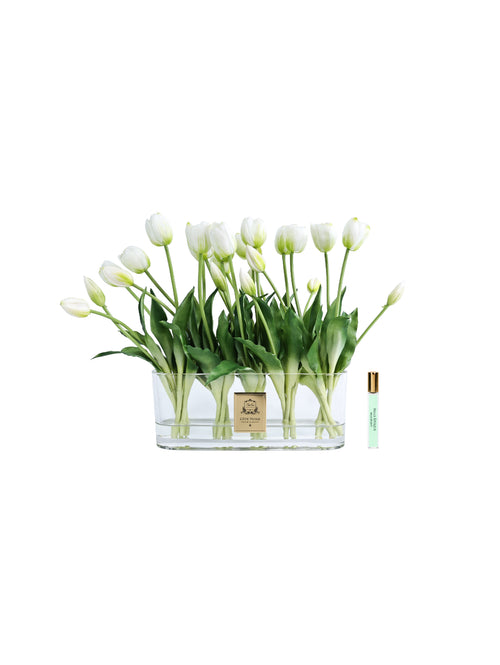Ivory Bloom Tulip Arrangement