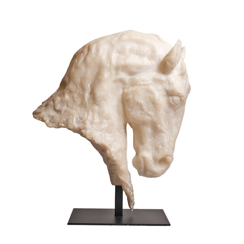 Majestic Ivory Horse Sculpture
