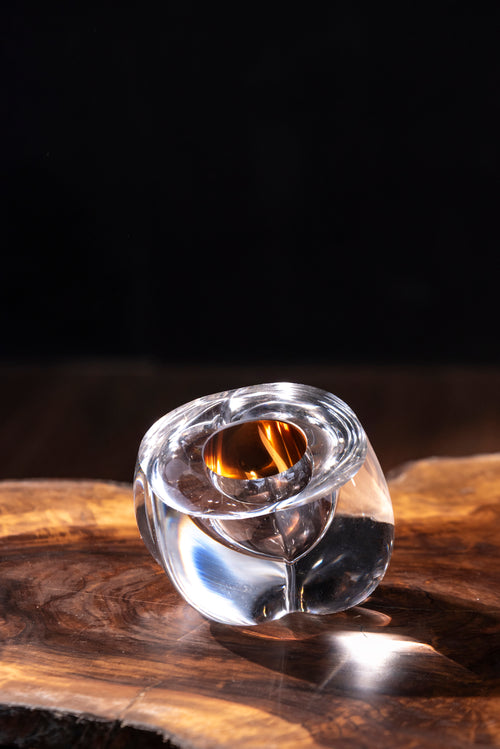 Prism Orbit Handblown Glass Vase - Small