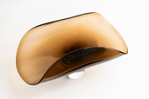 Earthwave Brown Gradient Glass Vase