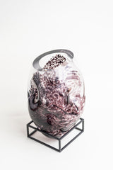 Violet Eclipse Glass Floor Vase - Small