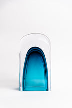 Azure Arch Layered Glass Vase