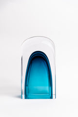 Azure Arch Layered Glass Vase