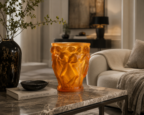 Amber Muse Glass Vase