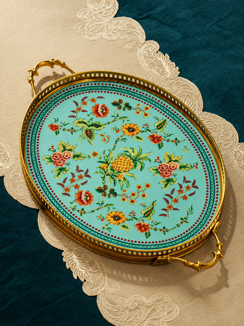 Jardin de Jade Floral Tray