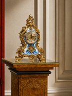Royal Blue Heritage Table Clock