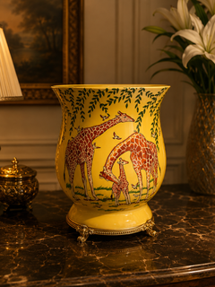 Savannah Giraffe Decorative Jar