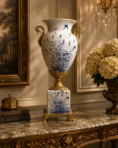 Imperial Blue Botanical Vase