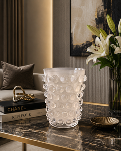 Lumière Frosted Glass Vase