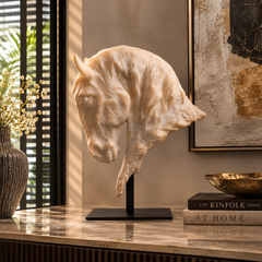 Majestic Ivory Horse Sculpture