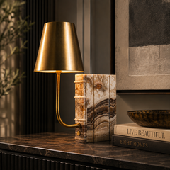 Honey Marble Heritage Table Lamp