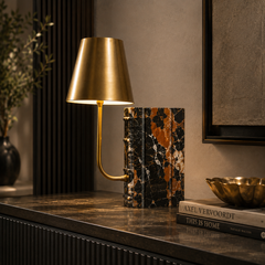 Noir Marble Table Lamp