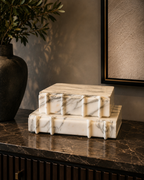 Ivory Vein Marble Book
