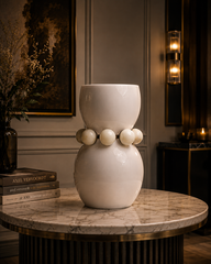 Pearl Orbit Glass Decor