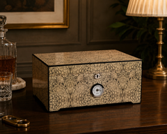 Ivory Mosaic Cigar Humidor Box