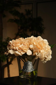 Hydrangeas & Rosebuds - Champagne