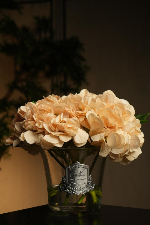 Hydrangeas & Rosebuds - Champagne