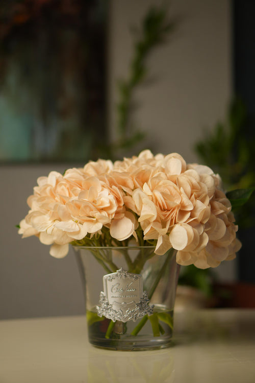 Hydrangeas & Rosebuds - Champagne