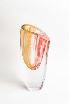 Sunflare Slant Glass Vase